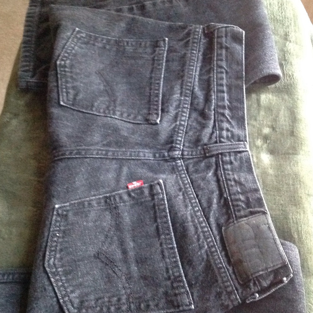Levi's black denim jeans