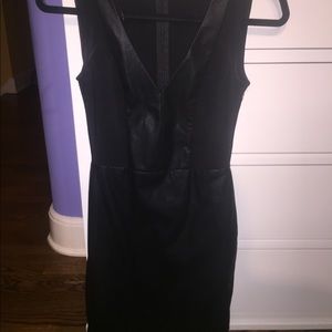 Black pleather Zara dress