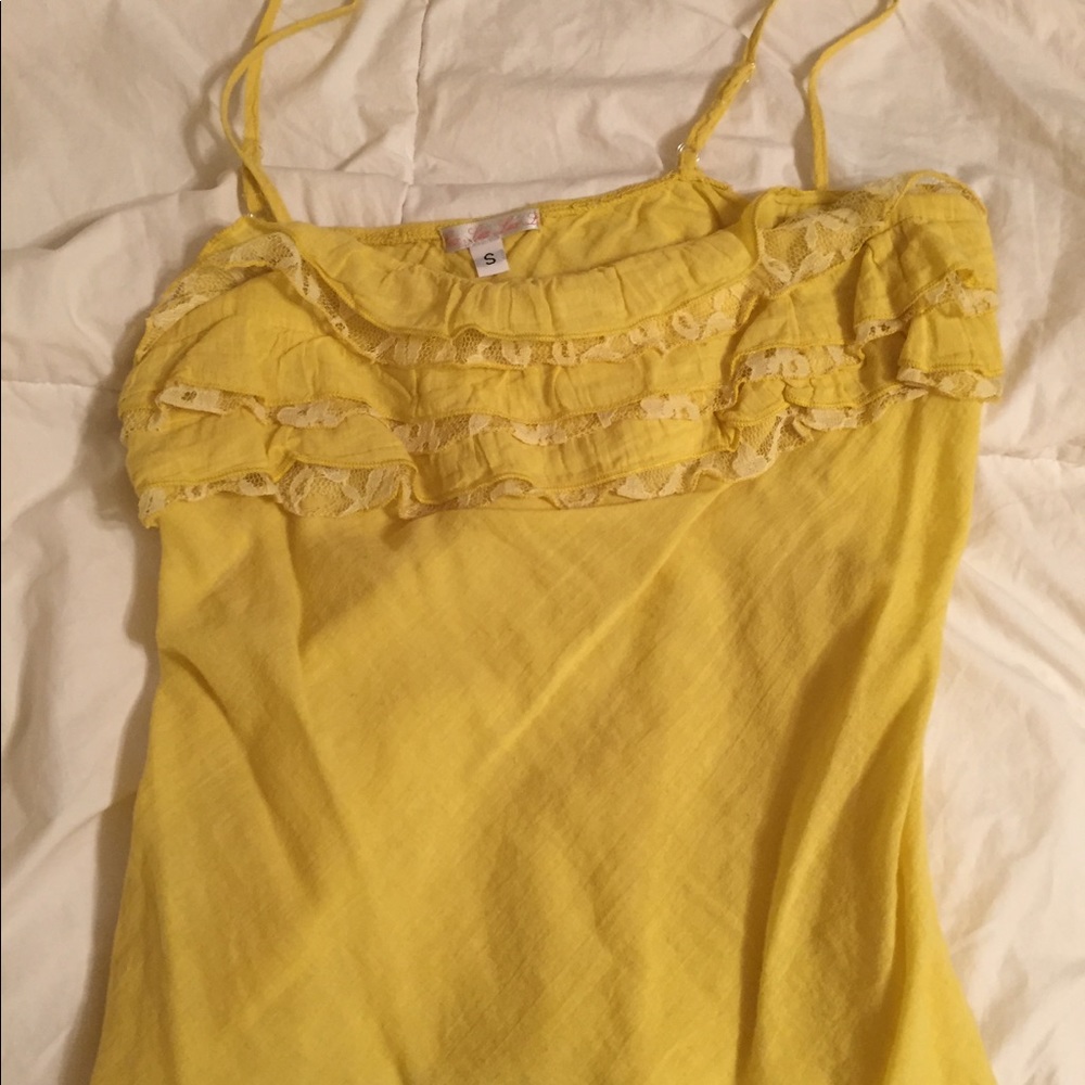 Urban outfitters tank top with ruffles