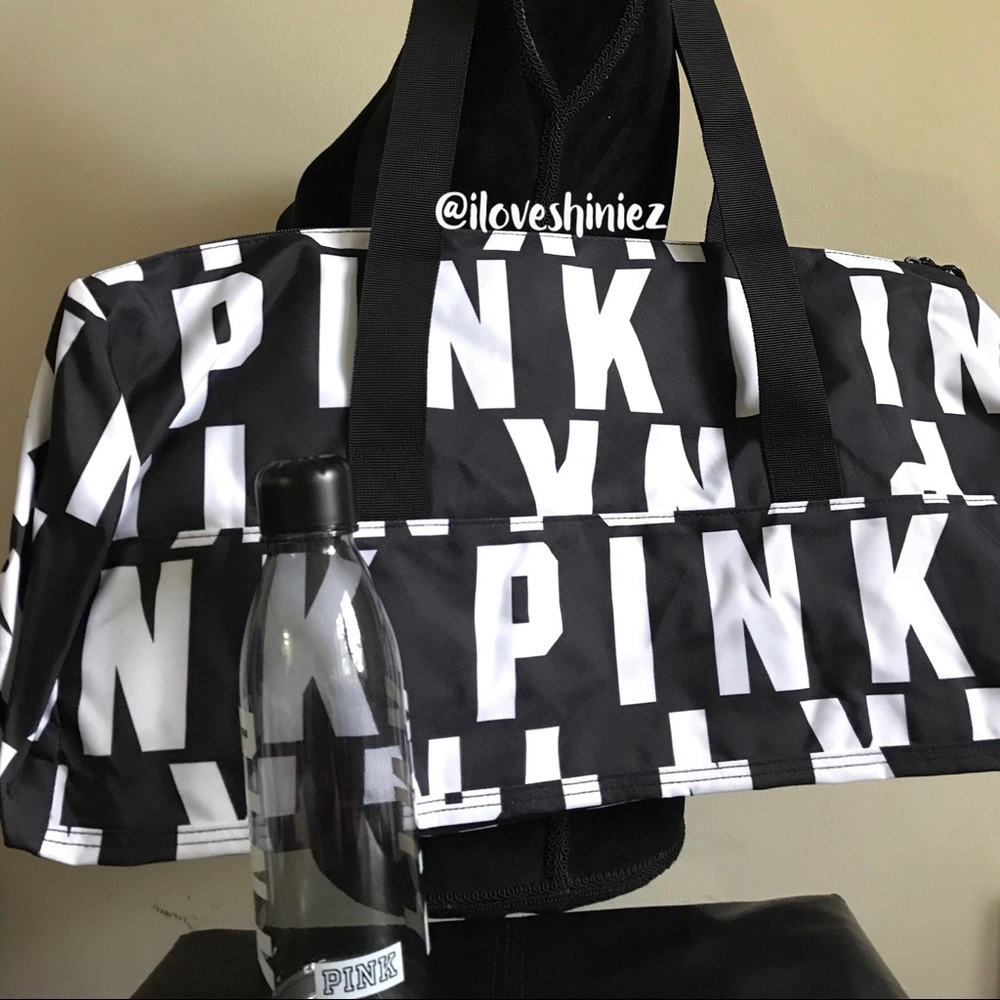 •Victoria's Secret PINK• Duffle Bag And Bottle - Picture 2 of 6