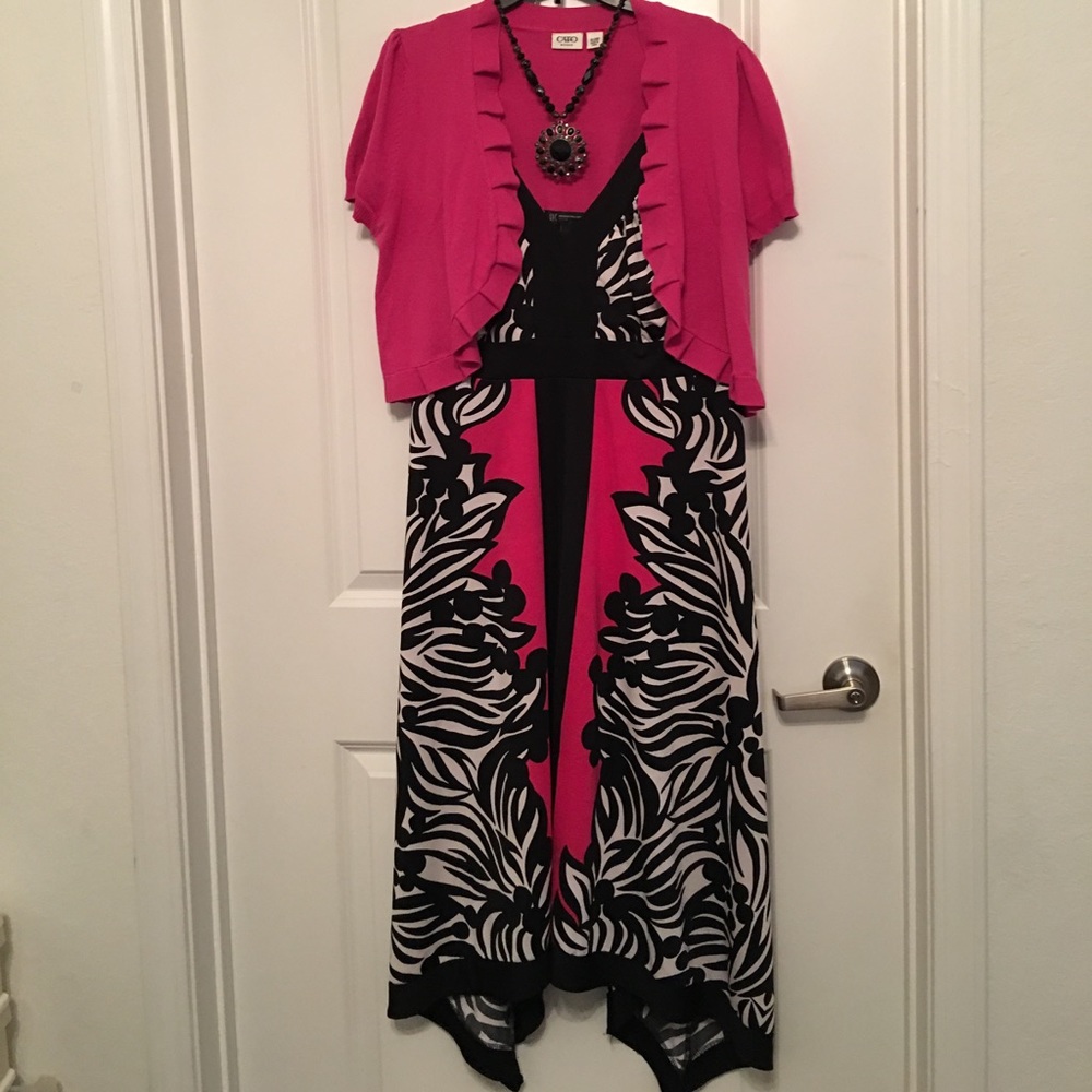 Pink Short Sleeved Cardigan