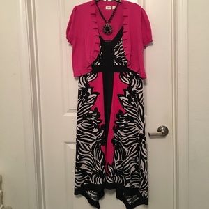 Pink Short Sleeved Cardigan