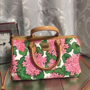 Dooney &Bourke coated floral satchel