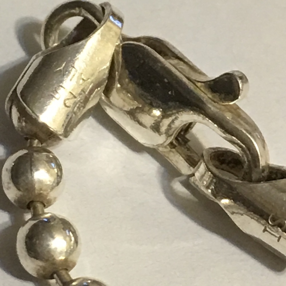 💕27 g Vintage 925 Sterling Silver Necklace - Picture 5 of 7