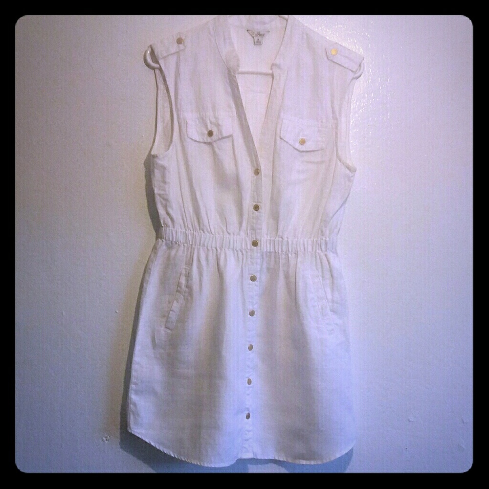 Guess linen sleeveless shirt