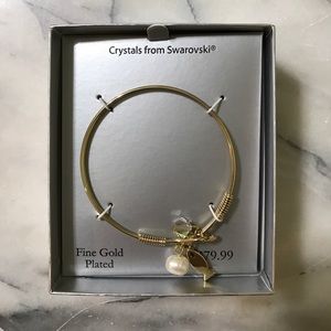 Swarovski Gold Plated Fish Bracelet