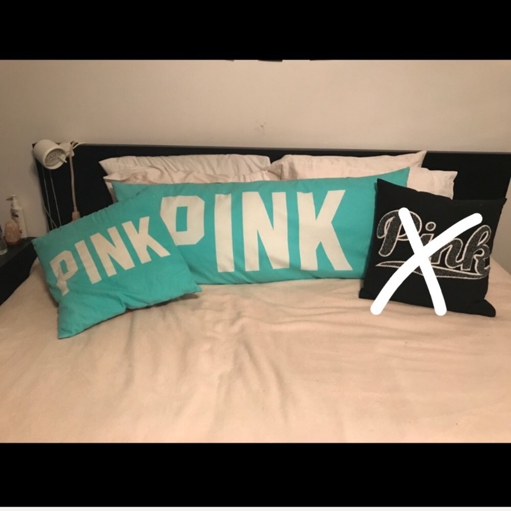VS PINK decorative pillows