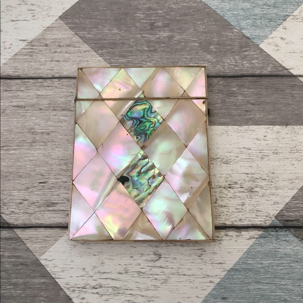 Victorian Abalone and Mother of Pearl Card Case