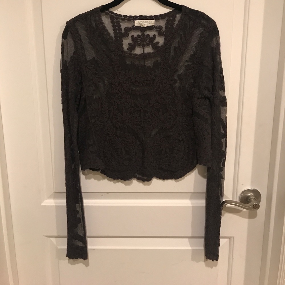 Lace long sleeve top