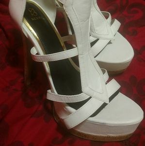 White Sandal High Heels