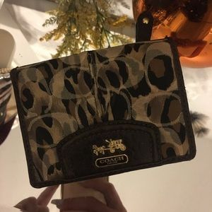 Leopard Coach Wallet