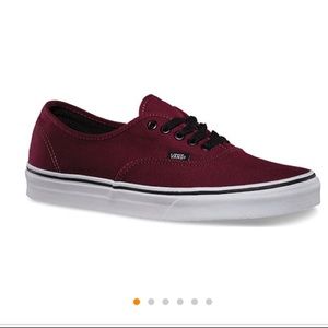 VANS! Burgundy Color, Never Worn!