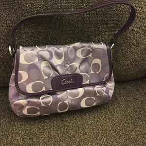 Purple Coach Small Shoulder Bag
