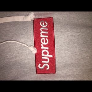 Supreme Gray Box Logo Hoodie XL Authentic