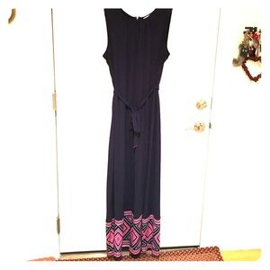 Dark blue maxi dress