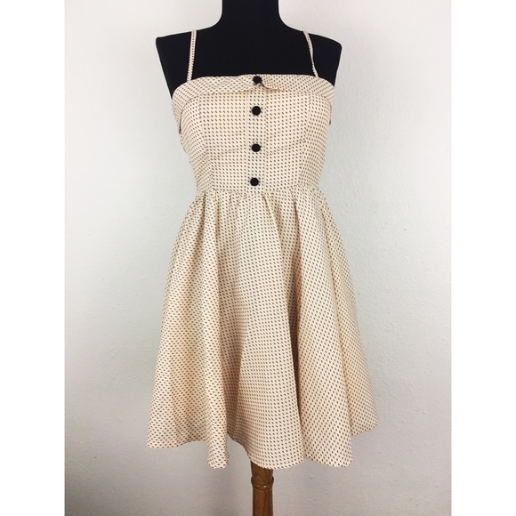 PacSun Dresses & Skirts - Black Poppy Retro Style Fit & Flare Dress Sz Small