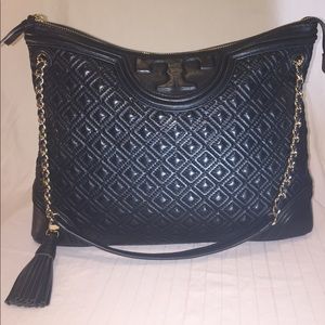Tory Burch Fleming Tote, Black