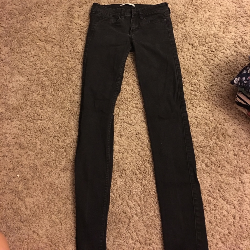 Black high waisted skinny jeans