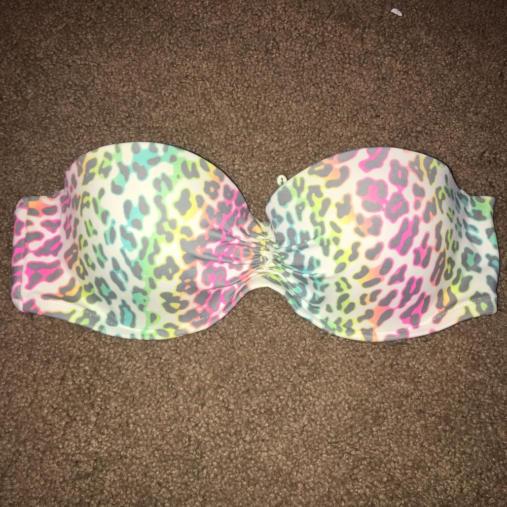 strapless victoria's secret bikini top