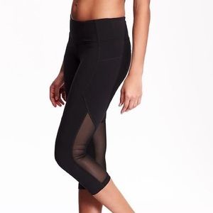 Mesh Athletic Crop Leggings