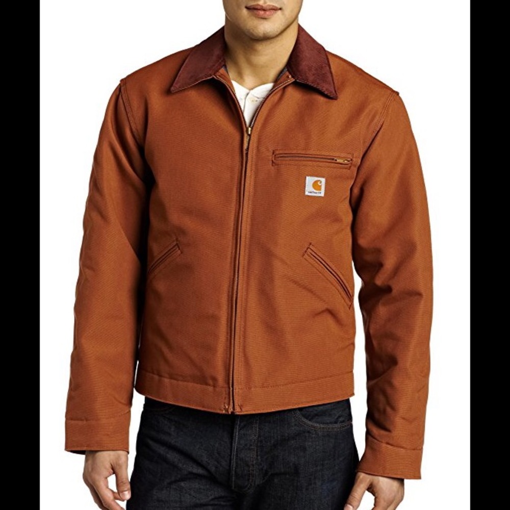 Carhartt Men's Weathered Duck Detroit Jacket brown