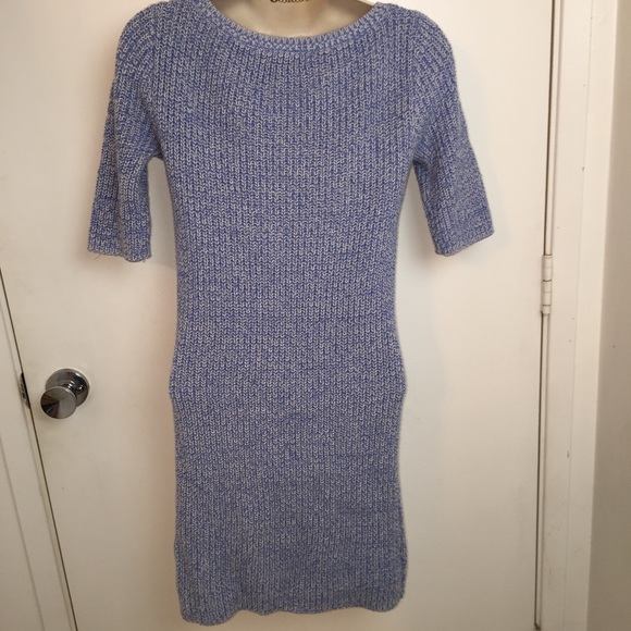 U O Cooperative blue marled sweater dress S - Picture 3 of 8