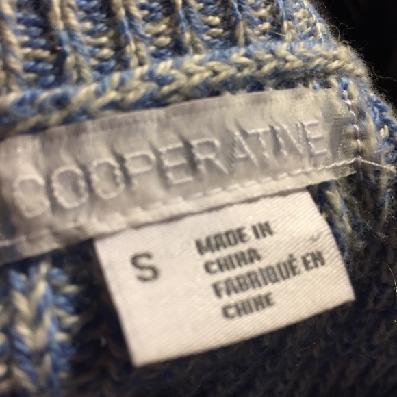 U O Cooperative blue marled sweater dress S - Picture 8 of 8