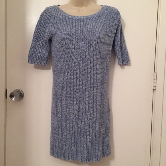 U O Cooperative blue marled sweater dress S - Picture 4 of 8