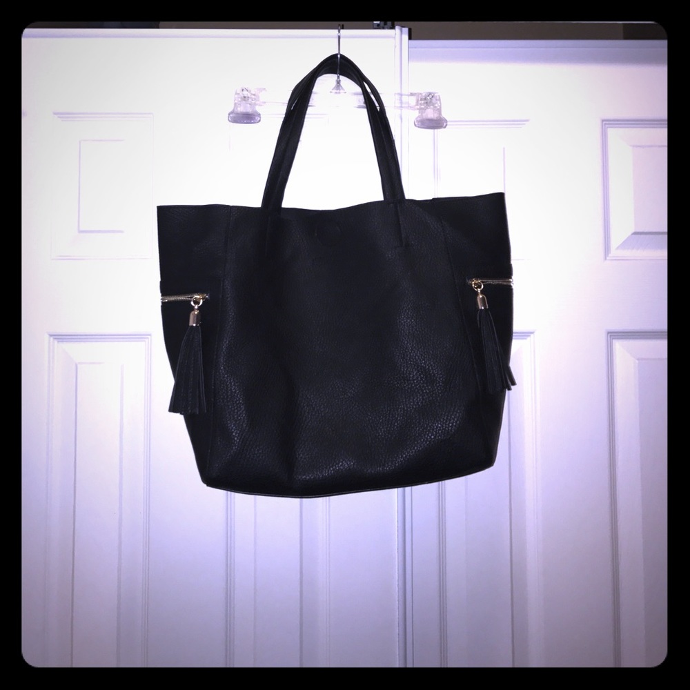 Large black purse