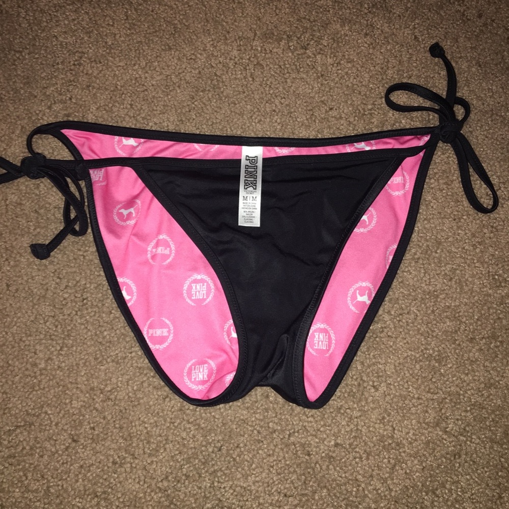 victoria's secret rouched string bikini bottom