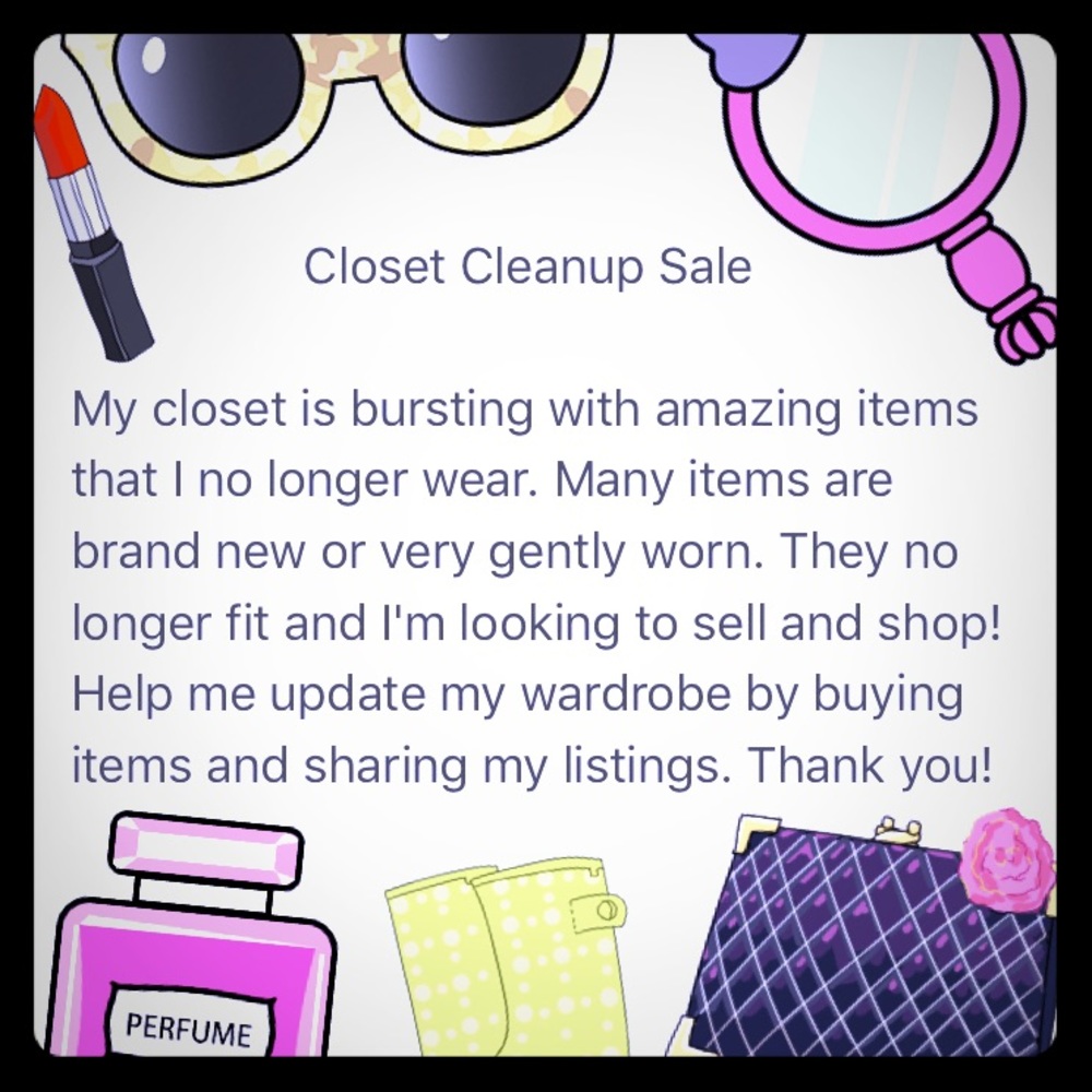 Closet Cleanup Sale