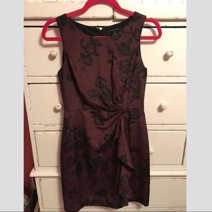 Banana Republic Burgundy and Black Dress