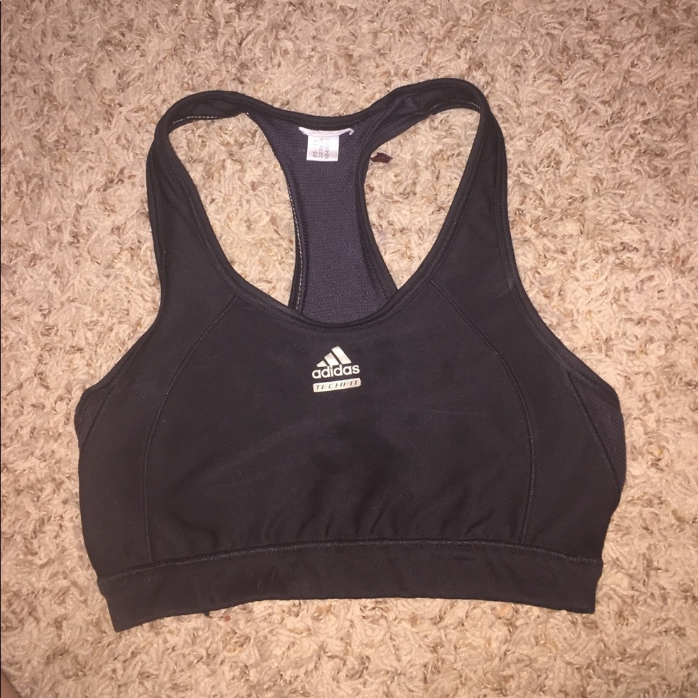 Black adidas razor back sports bra medium
