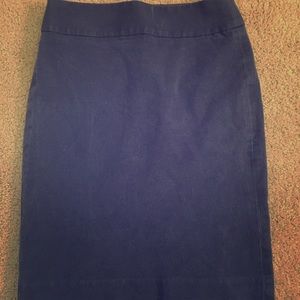 Banana Republic. Navy blue/almost denim material.