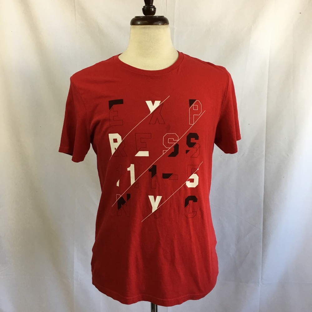 Express red Men t shirt Medium