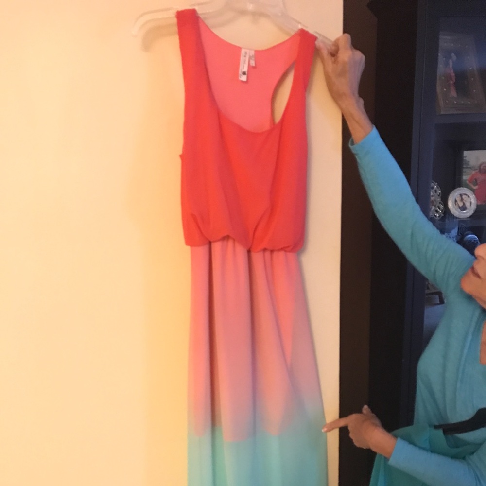 Pink & Teal Maxi 💕🔥