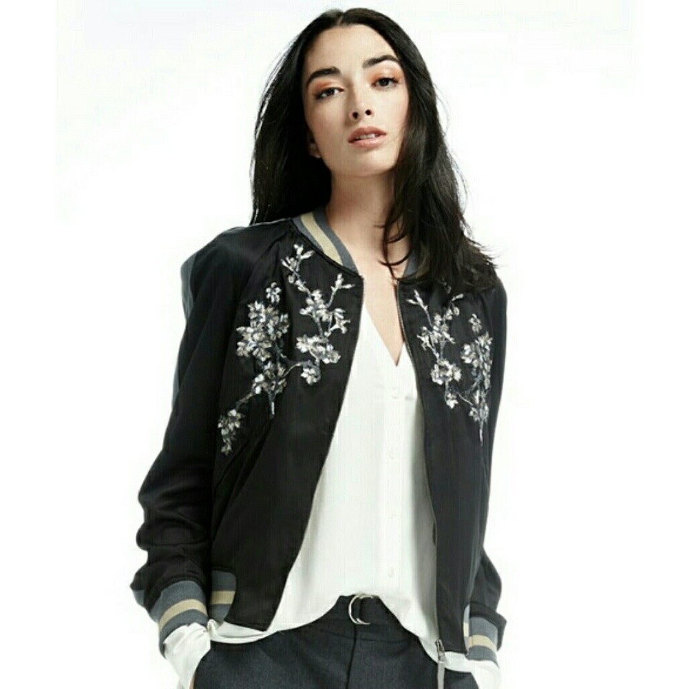 UO Embroidered bomber