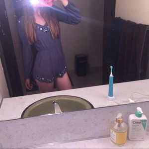 Long sleeve romper