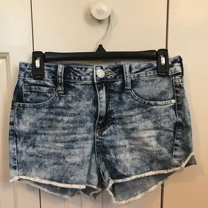 Decree Acid Wash Denim Shorts