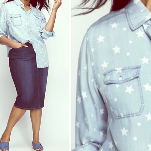 Long Sleeve Shirt with star print 🚫Sorry no holds - Picture 1 of 3