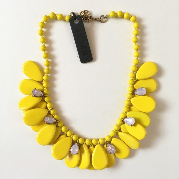 J. Crew Jewelry - Jcrew yellow pastel statement necklace
