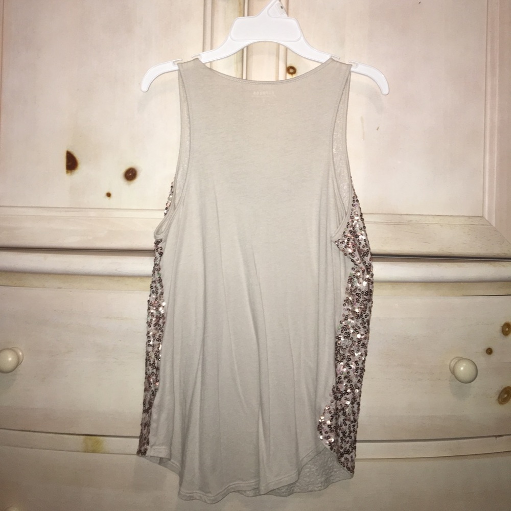 gold sequin tank top - Picture 2 of 2