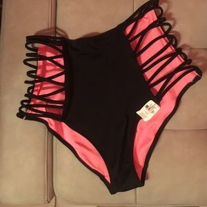 VictoriaSecret(PINK)high waist criss cross bikini