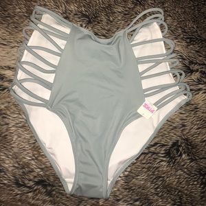 HIGH WAIST BIKINI BOTTOMS VS PINK
