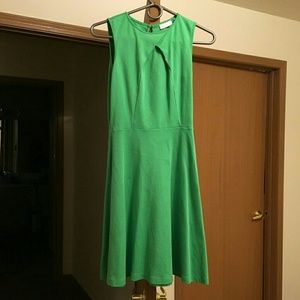 NY&C Cotton Pleat Neck Dress