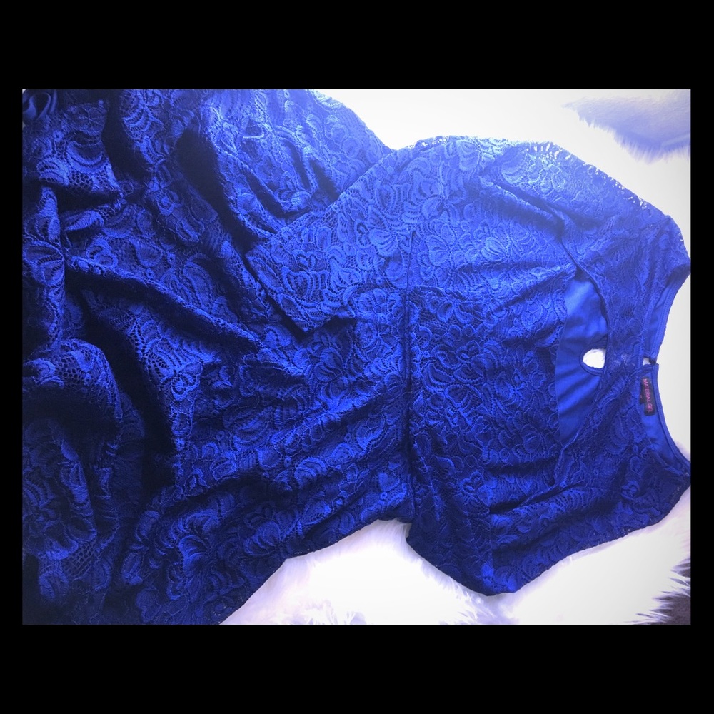 Royal blue elegant dress