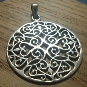 Sterling Silver Medallion Pendant