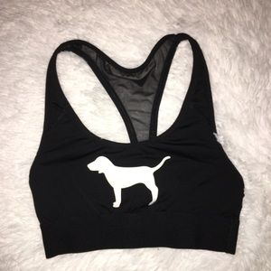 PINK Dog Logo Sports Bra