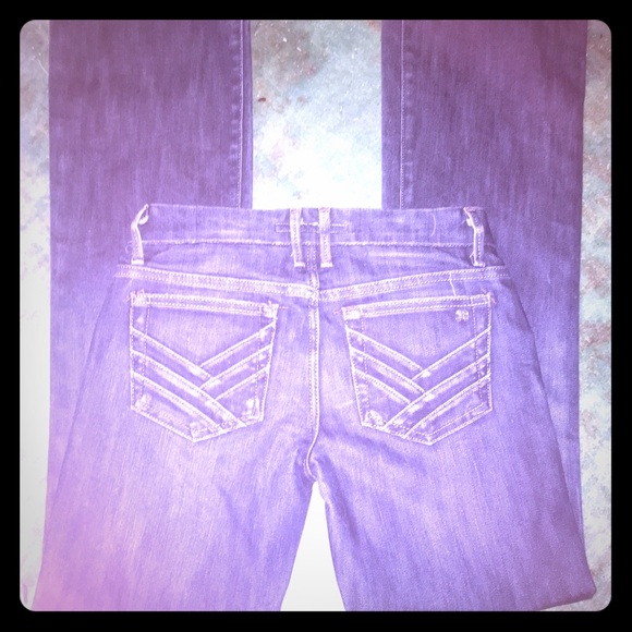 Joe's jeans sz 27 bell bottom denim blue jeans - Picture 1 of 3