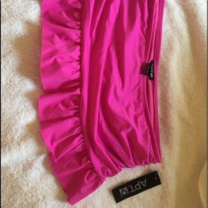 Apt 9, Hot pink bikini bottoms with skirt!